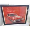 Image 2 : 3- FRAMED CAR ADVERTISEMENTS (MUSTANG + AERO + WILLYS)
