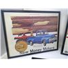 Image 2 : 3- FRAMED TRUCK ADVERTISEMENTS (FORD T-800 + RAILWAY EXPRESS + NEW MONEY MAKERS)