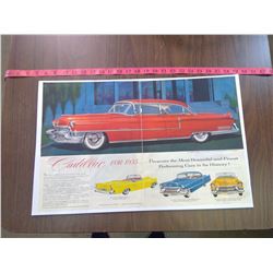 1955 CADILLAC AD POSTER