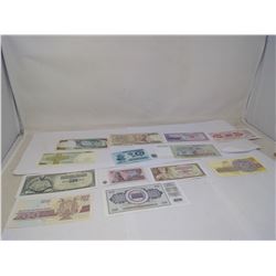 4- ASSORTED FOREIGN BILLS (EASTERN EUROPE + JAMAICA)