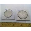 Image 1 : 1 1976 CANADIAN SILVER DOLLAR + 1 U.S.A 1880 MORGAN SILVER DOLLAR