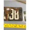 Image 4 : 1919 Porcelain License Plate comes with 1921 and 1922 Tags