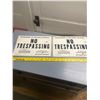 Image 1 : 2 No Trespassing Signs - NOS