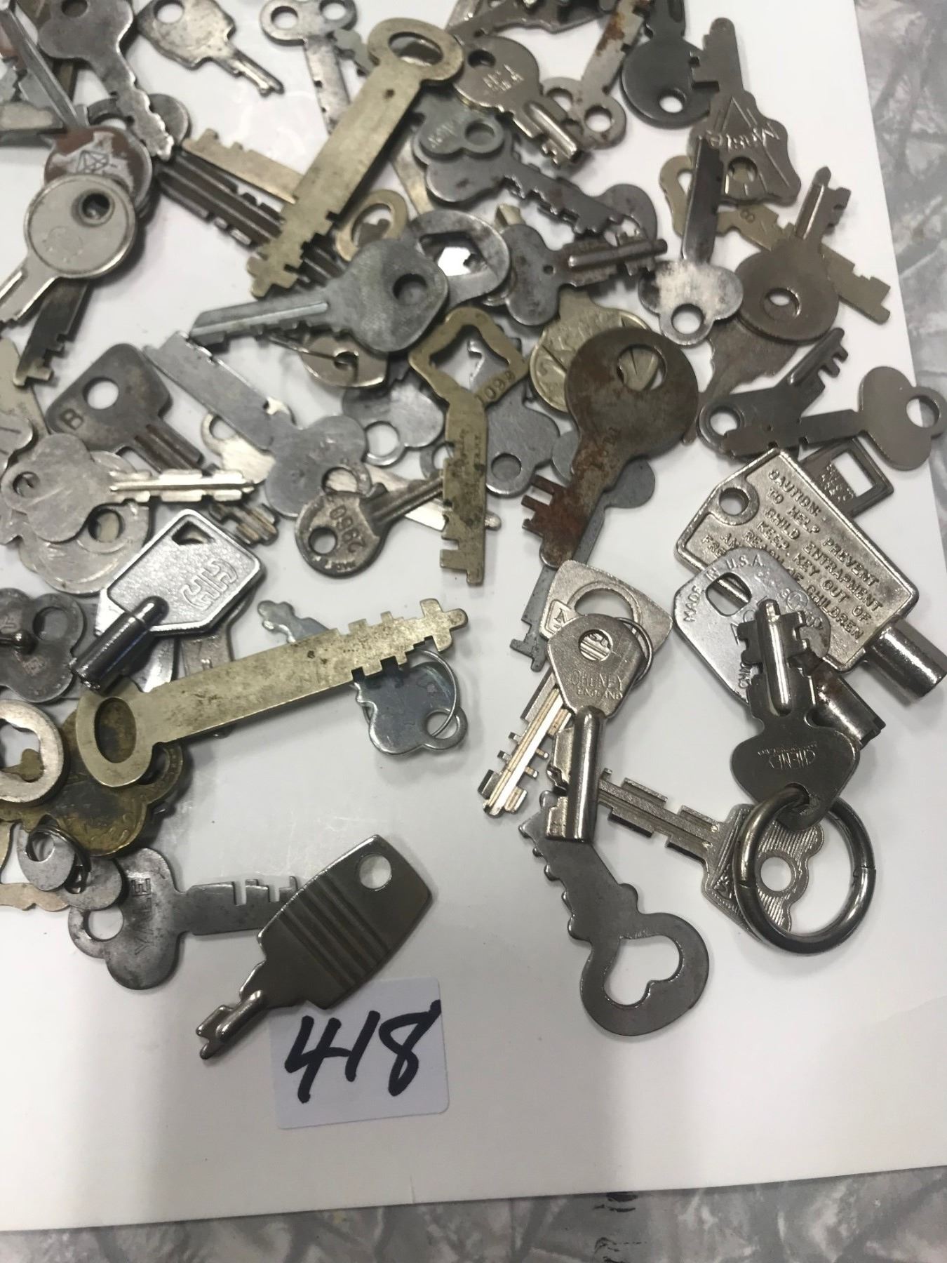 Large Lot of Vintage Keys