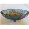 Image 1 : BLUE CARNIVAL GLASS FRUIT BOWL