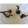 Image 2 : 5 AVON PIPES - GLASS AFTERSHAVE FIGURES