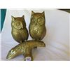 Image 1 : BRASS OWLS 10" HIGH