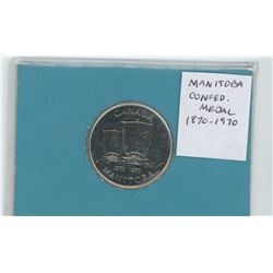MANITOBA CONFEDERATION MEDAL 1870-1970. ISSUED BY THE MANITOBA GOVERNMENT. UNCIRCULATED.