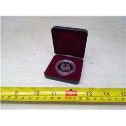 1988 PROOF IRONWORKS SILVER DOLLAR COMMEMORATING THE 250TH ANNIVERSARY OF CANADA’S FIRST HEAVY INDUS