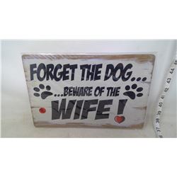 12" X 8" NEW REPRODUCTION TIN SIGN