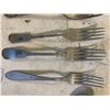 Image 3 : 6- Vintage Forks, 3- Vintage Spoons (all silver plated)