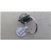 Image 2 : STERLING SILVER AND ZOISITE RING - SIZE 8