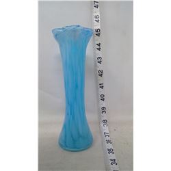STRETCH GLASS VASE - 7" GROUND PONTIL