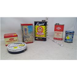 LOT OF 6 TINS