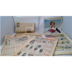 1955-56 NEWSPAPERS AND COMIC