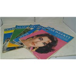 STAR WEEKLY MAGAZINES '57, (3) '59, '58
