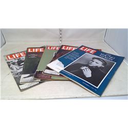 5X LIFE MAGAZINES 1960'S - 70'S