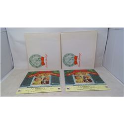 2X SEASONS GREETINGS 1953 CALENDARS