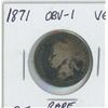 Image 1 : 1871 OBV-1 "RARE" VICTORIA 25 CENTS