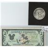 Image 1 : 1991 DISNEY DOLLAR COMES WITH PEWTER COIN