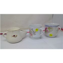 FLOWER AND HORSE SHAVING MUGS