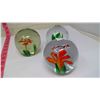Image 4 : 4X GLASS FLOWER GLOBES