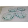 Image 1 : DEPRESSON GLASS TEAL SAUCERS