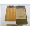 Image 1 : 2 ANTIQUE CLIP BOARDS