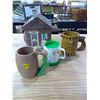 Image 1 : CABIN COOKIE JAR + 3 MUGS
