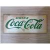 Image 1 : COLECTABLE WOODEN COCA COLA SIGN