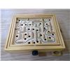 Image 1 : WOODEN LABYRINTH TILTING BALANCE MAZE GAME (DAMAGED, KNOB NEEDS REPAIRING)