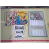 Image 1 : ENVELOPE FULL OF OLD PHOTOS + DECEMBER 1976 CALENDAR + COMIC BOOKS