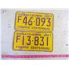 Image 1 : 2- 1967 CENTENNIAL FARM LICENSE PLATES