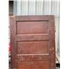 Image 4 : Vintage Wooden Door w/ Hardware (Needs Repair, 32" W, 79" H)