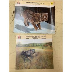 2- 1963 IH Calendars (Different Prints)