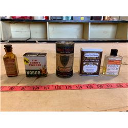 Vintage Seasoning Shakers + Pharmacy Bottles