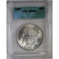1896 MORGAN DOLLAR, ICG MS-64