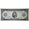 Image 1 : 1914 $5 FEDERAL RESERVE NOTE XF