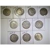 Image 1 : LOT OF 10 FRANKLIN HALF DOLLARS: