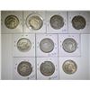 Image 2 : LOT OF 10 FRANKLIN HALF DOLLARS: