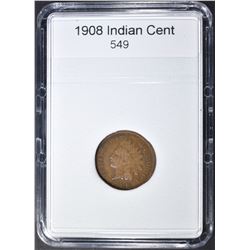 1908 INDIAN CENT  GOOD