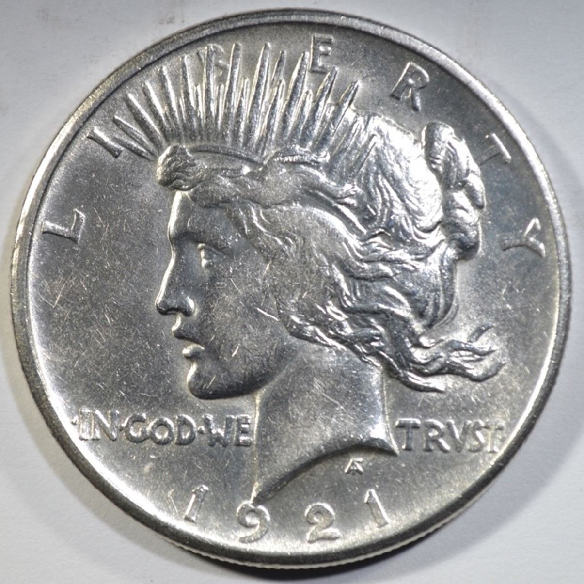 1921 PEACE DOLLAR BU