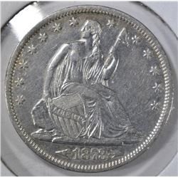 1873-S SEATED LIBERTY HALF DOLLAR  AU