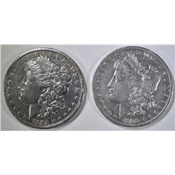 1894-O VF & 1899-S XF MORGAN DOLLARS