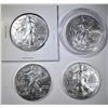 Image 1 : 4 2013 UNC AMERICAN SILVER EAGLES