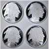 Image 1 : 4 1 OZ SILVER BUFFALO ROUNDS