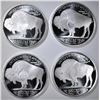 Image 2 : 4 1 OZ SILVER BUFFALO ROUNDS