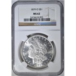 1879-O MORGAN DOLLAR  NGC MS-62