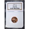 Image 1 : 1958-D LINCOLN CENT  NGC MS-66 RD