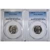 Image 1 : LOT OF 2 PCGS GRADED JEFFERSON NICKELS